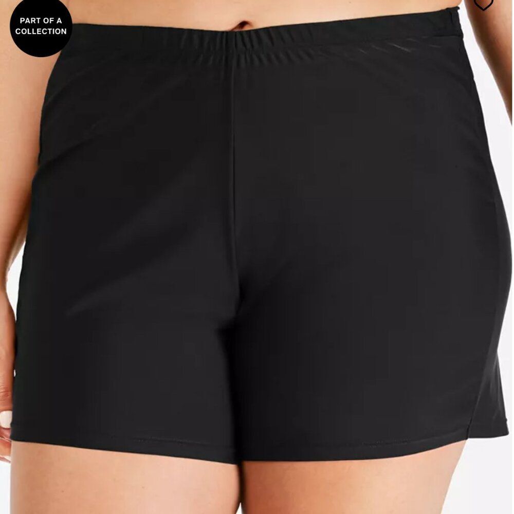 Island Escape Plus Size Swim Shorts Sizes 22W, 24W, - Picture 2 of 6